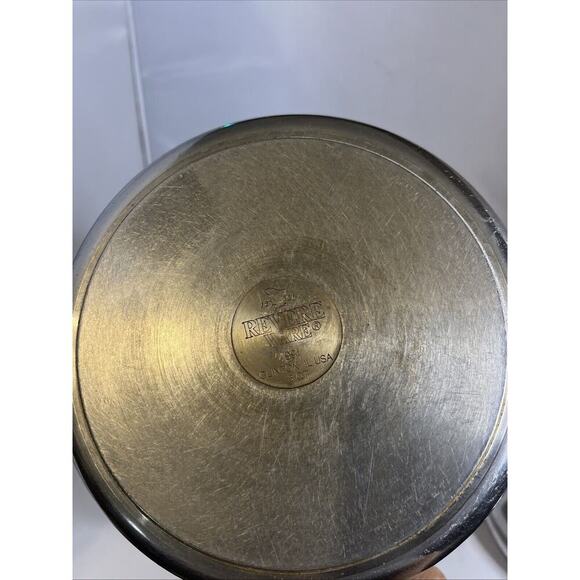Revere Ware 3 Quart Sauce Pan Clinton IL w/ Lid Bottom Stainless - Picture 5 of 10